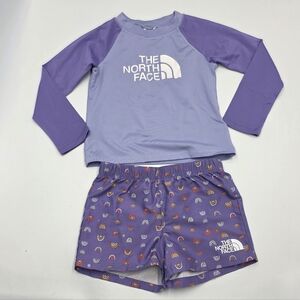 North Face amphibious two-piece rashguard set size 2T